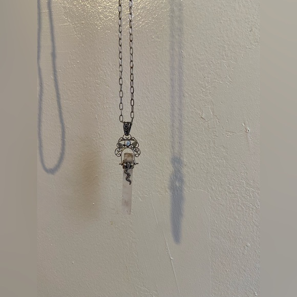 Vintage rose quartz pendant - Picture 4 of 4